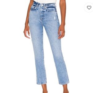 Lovers + Friends Reece High Rise Slim Straight Jean